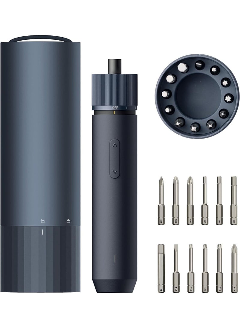 MAKINGTEC Electric Screwdriver Rechargeable, 3.6V Cordless Screwdriver Set USB-C, 3 Torque Settings, 1500mAh Battery, LED Light & 12 S2 Metal Bits for Furniture/Electrical Repairs - Image 1